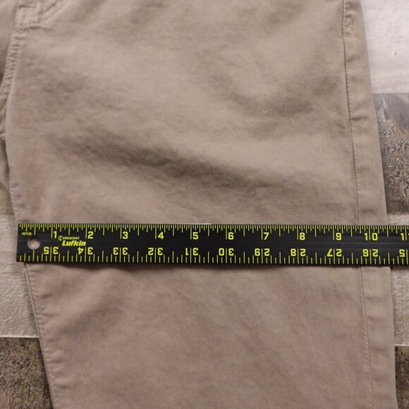 AG Adriano Goldschmied Everett Slim Straight Jeans Men’s 33x32 Khaki Stretch - Picture 9 of 14